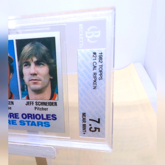 Cal Ripken JR BECKETT 7.5+NM 1982 Rookie Topps Future Stars Baltimore Orioles - Picture 2 of 12